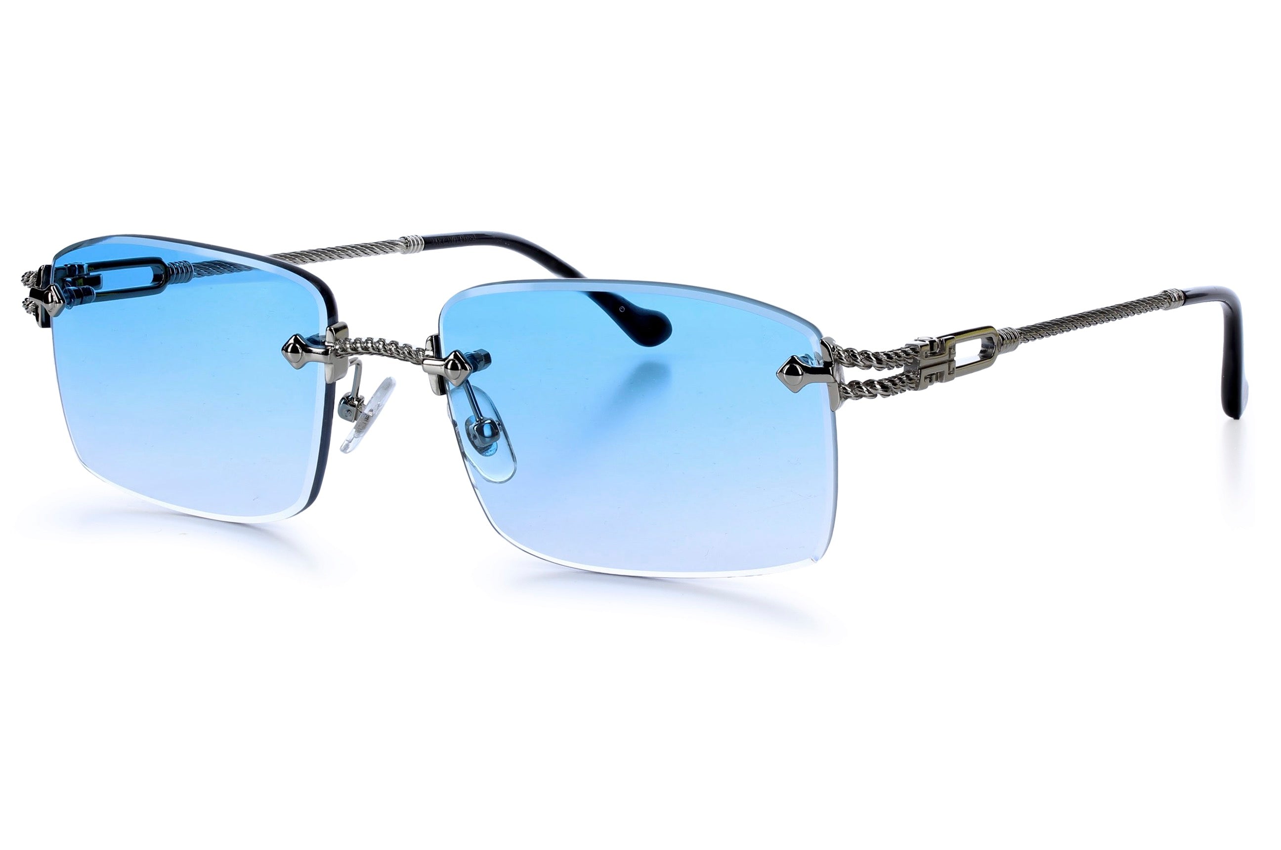 White Gold - Blue Lenses