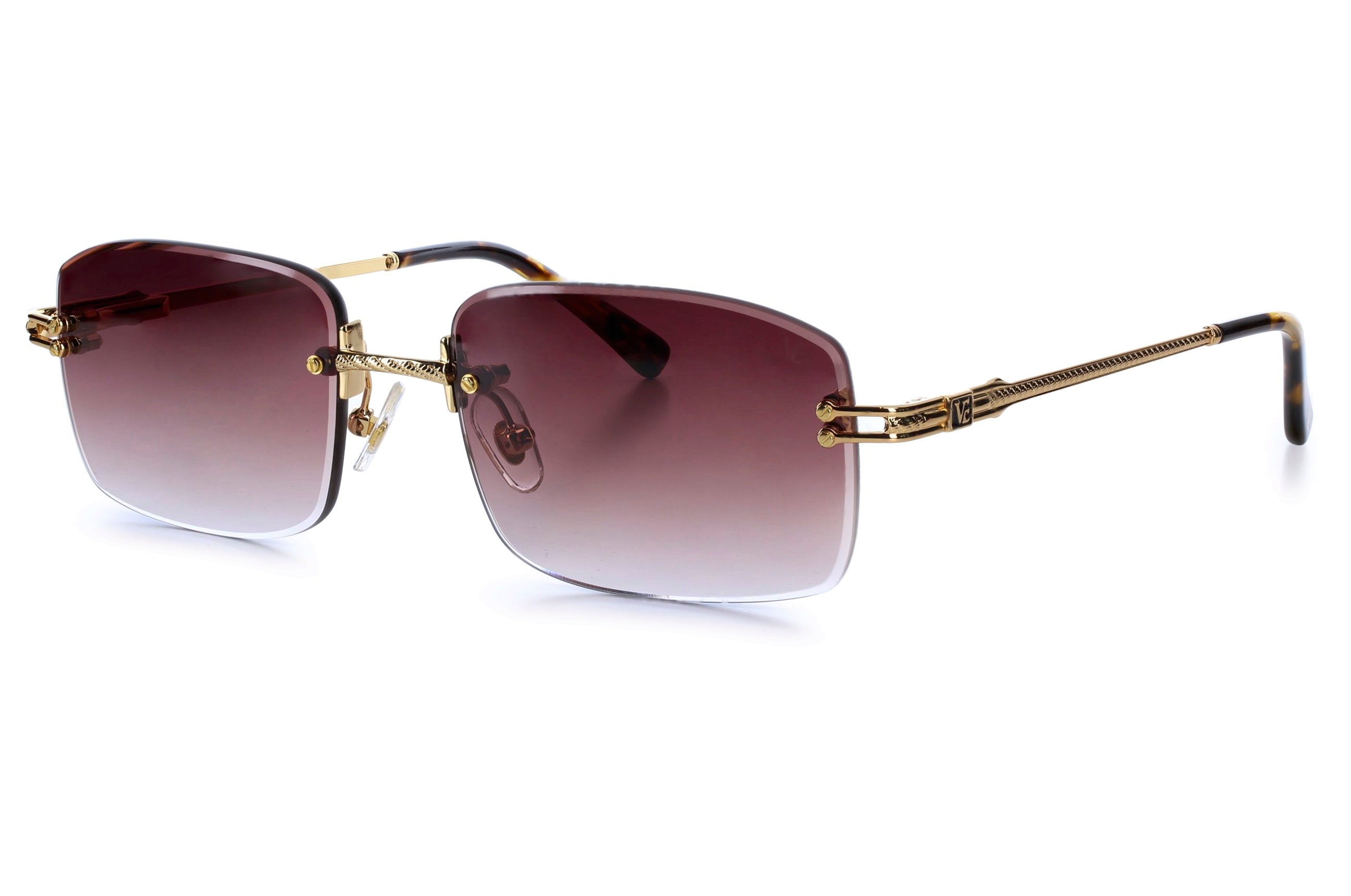 Yellow Gold Brown Lenses