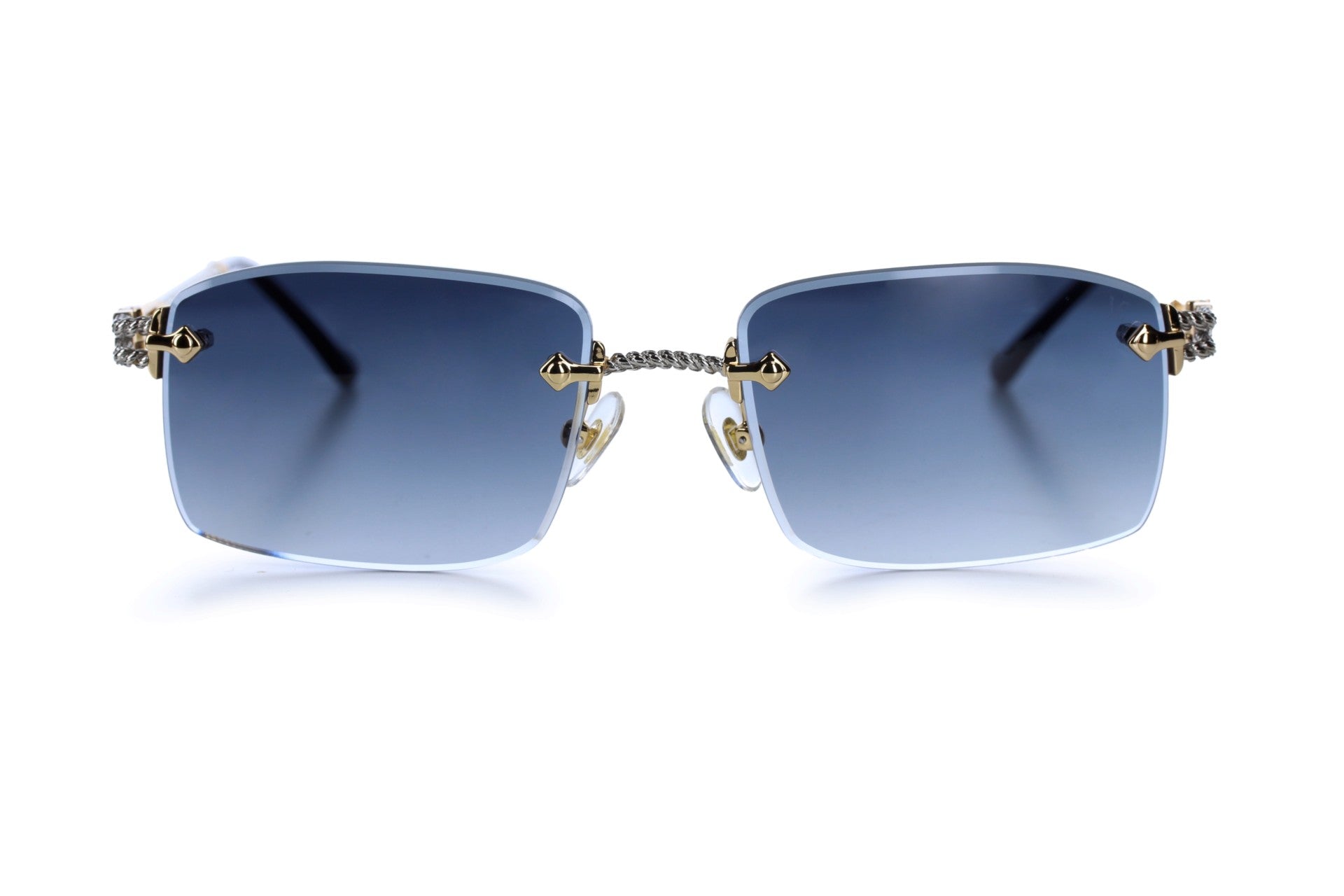 Yellow Gold and White Gold - Black Lenses