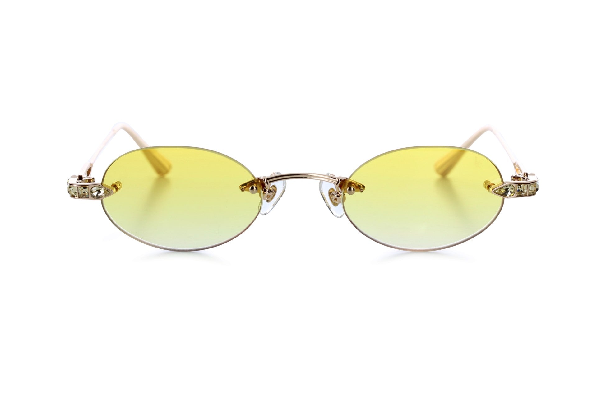 Yellow Gold - Citrine Crystal - Yellow lenses