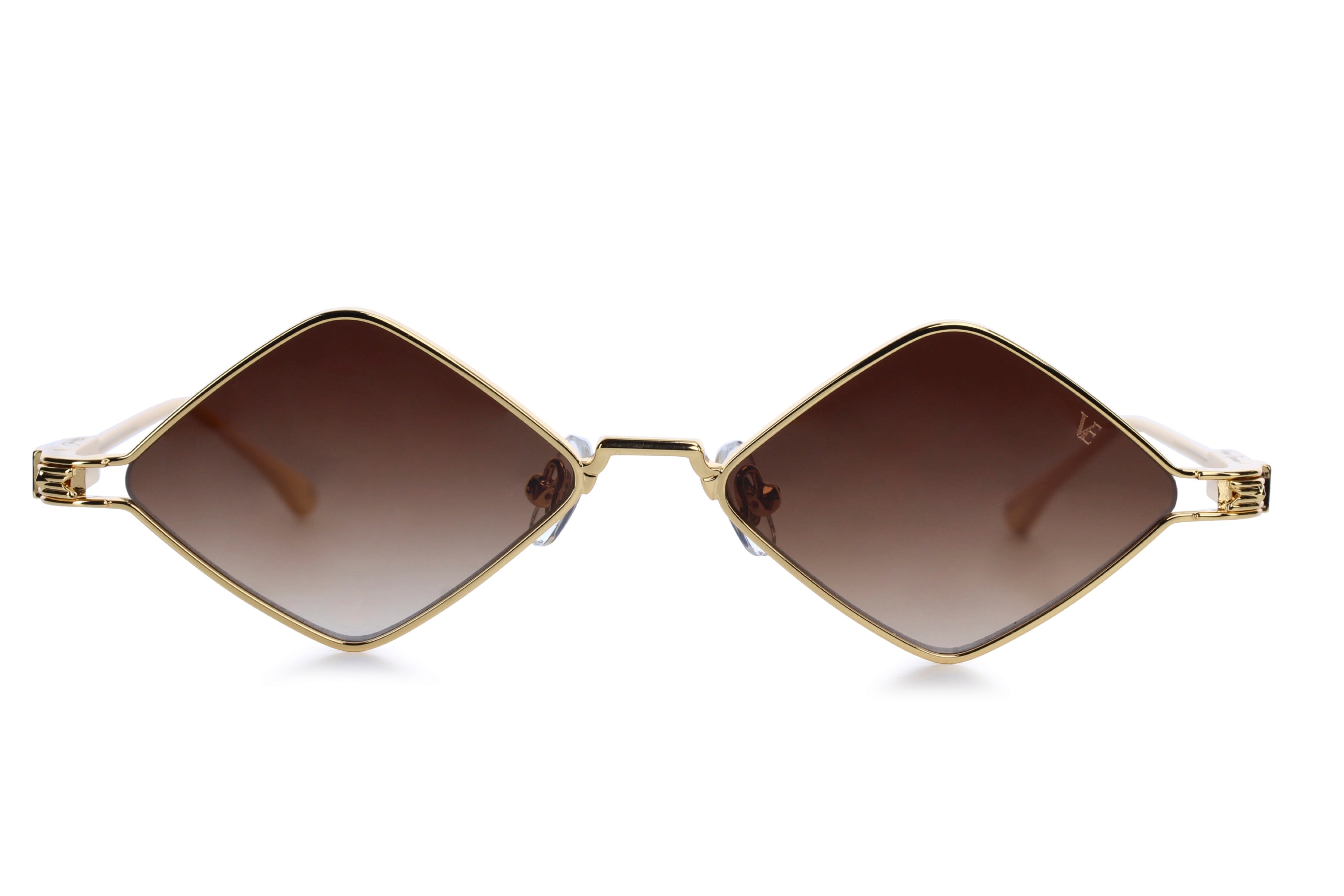 YELLOW GOLD - GRADIENT BROWN LENSES