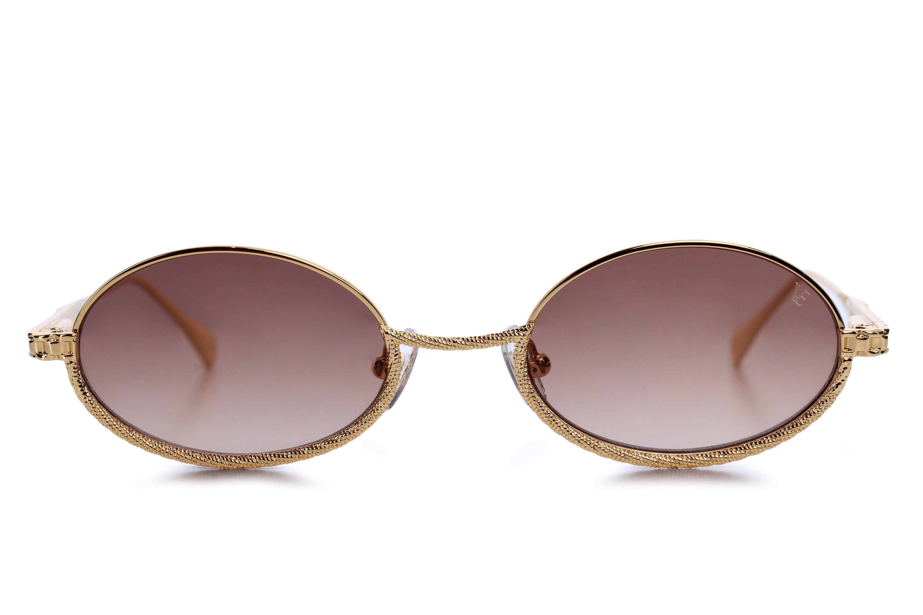 YELLOW GOLD - GRADIENT BROWN LENSES
