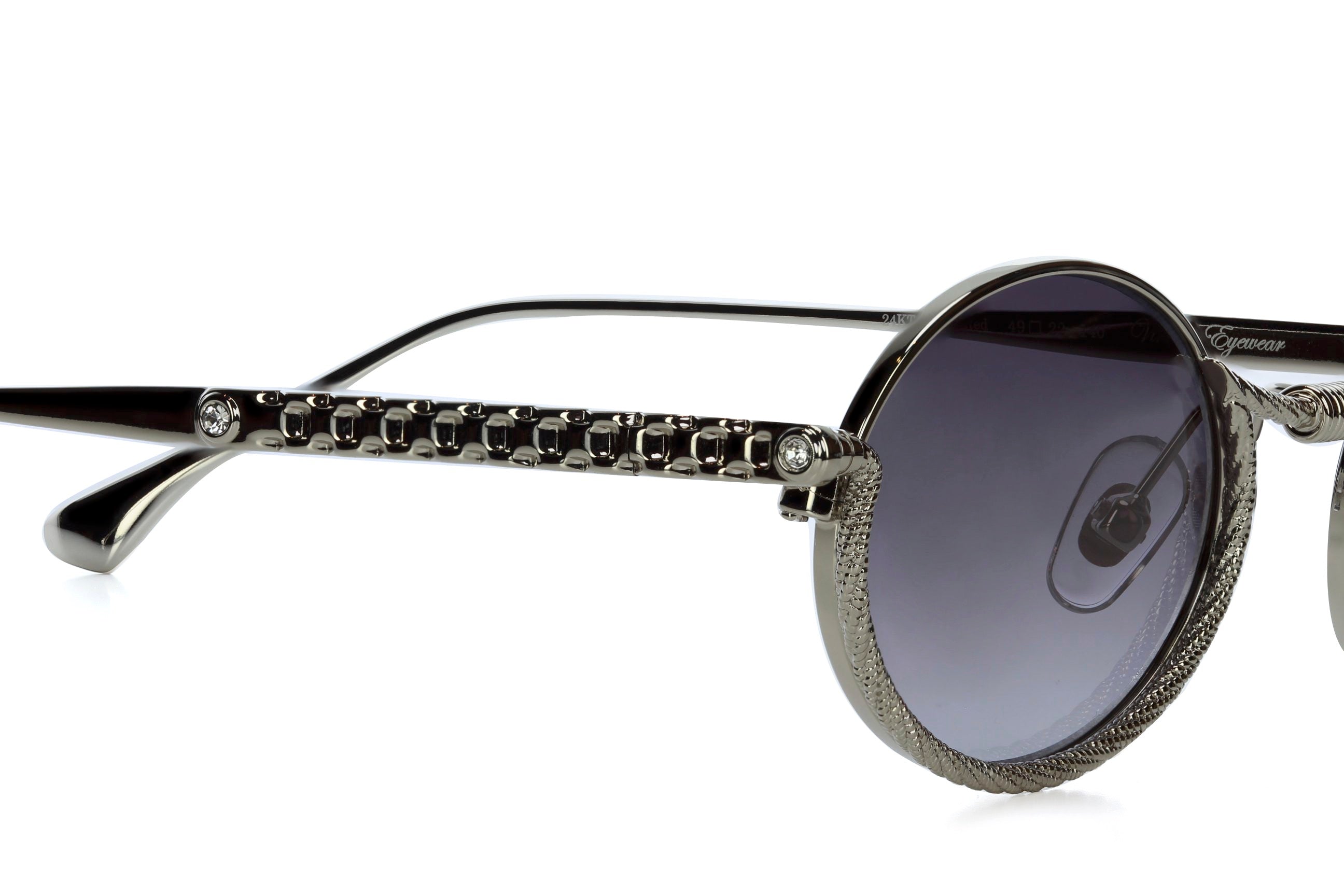 WHITE GOLD - BLACK LENSES