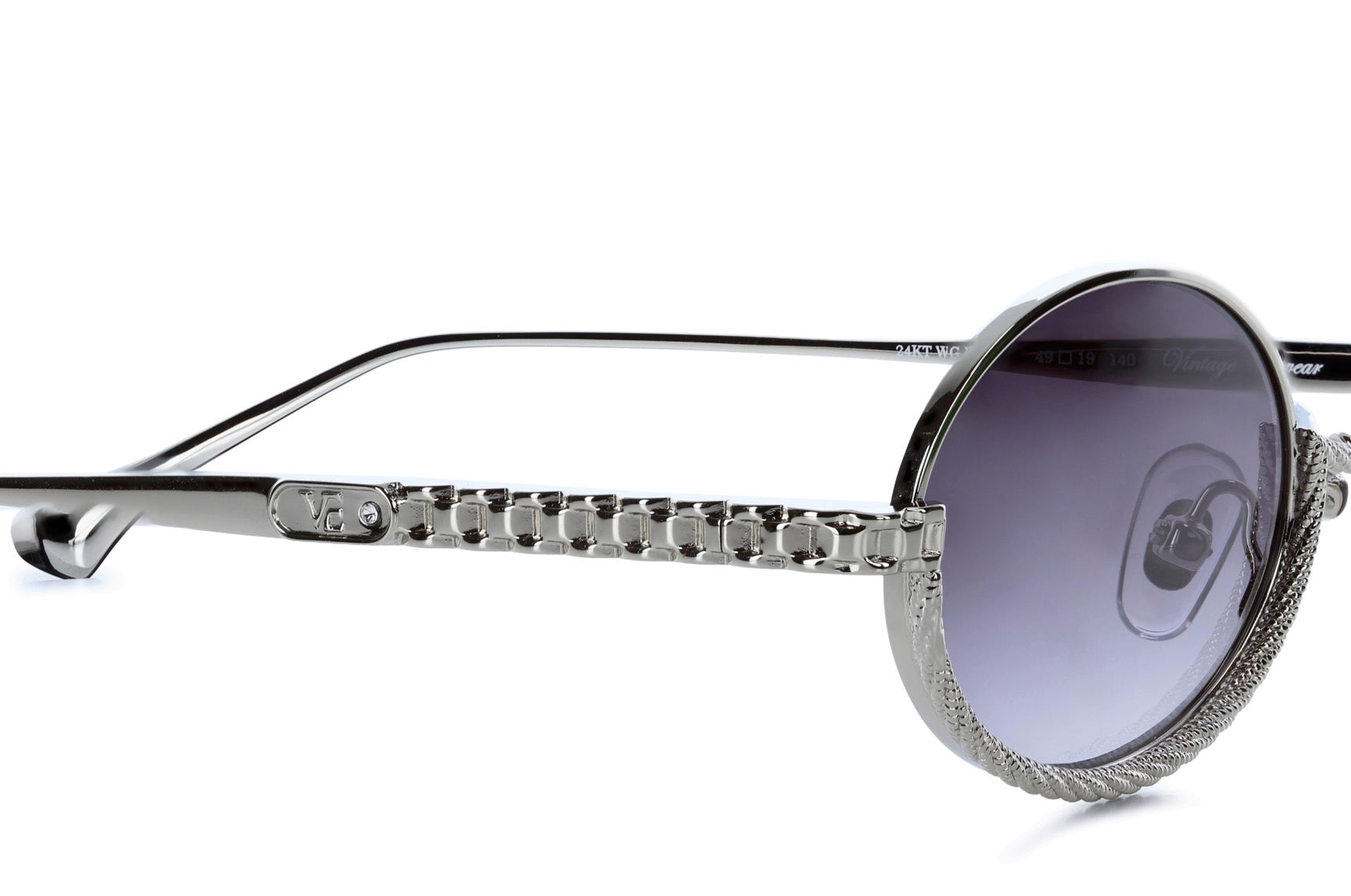 WHITE GOLD - GRADIENT BLACK LENSES