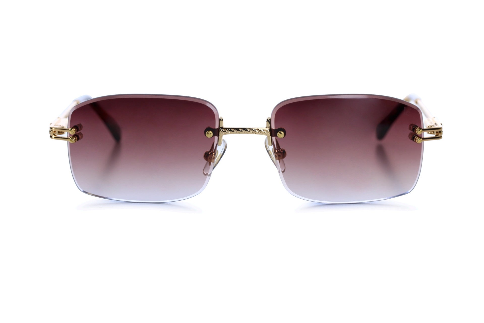 Yellow Gold Brown Lenses