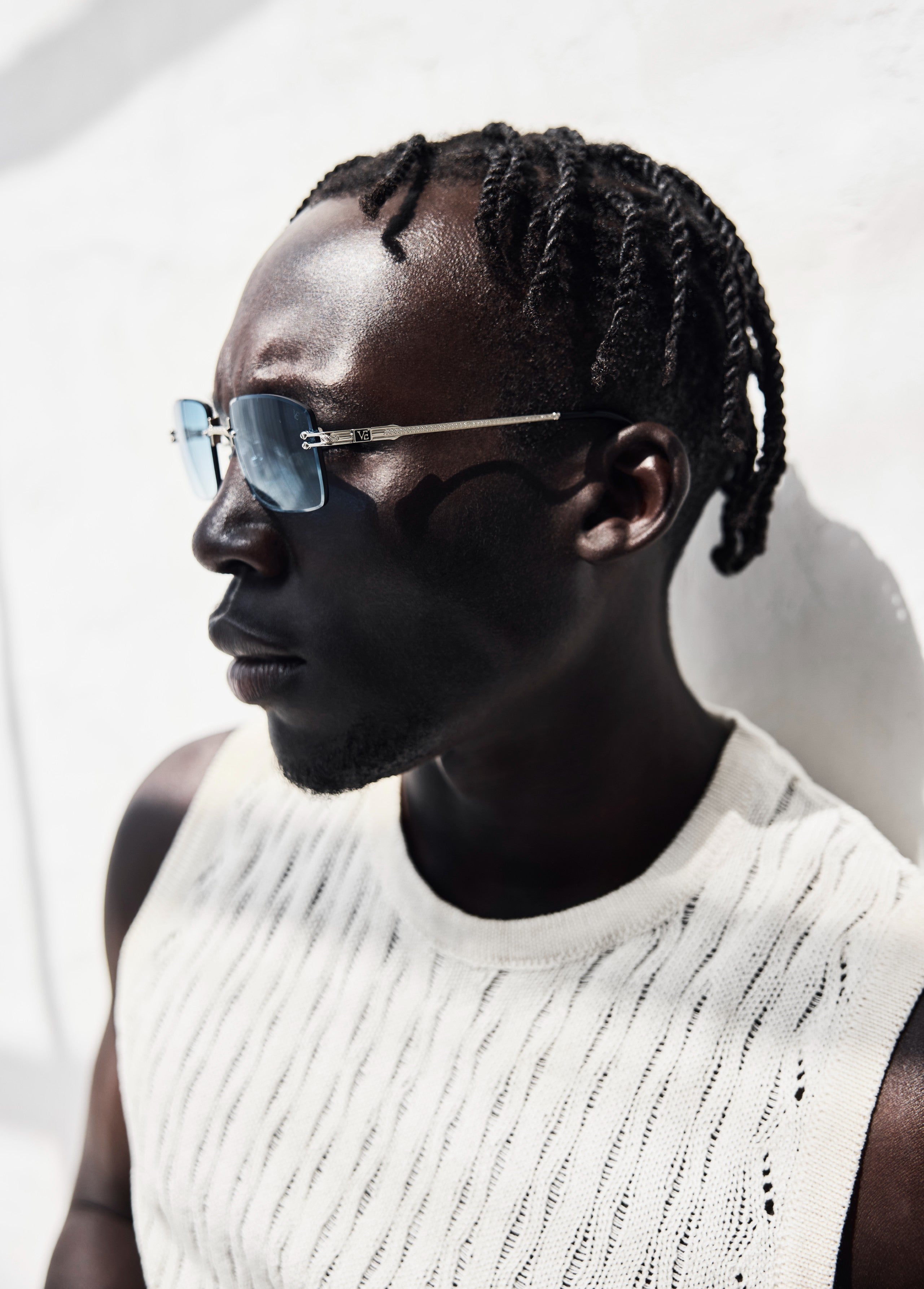 White Gold Blue Lenses