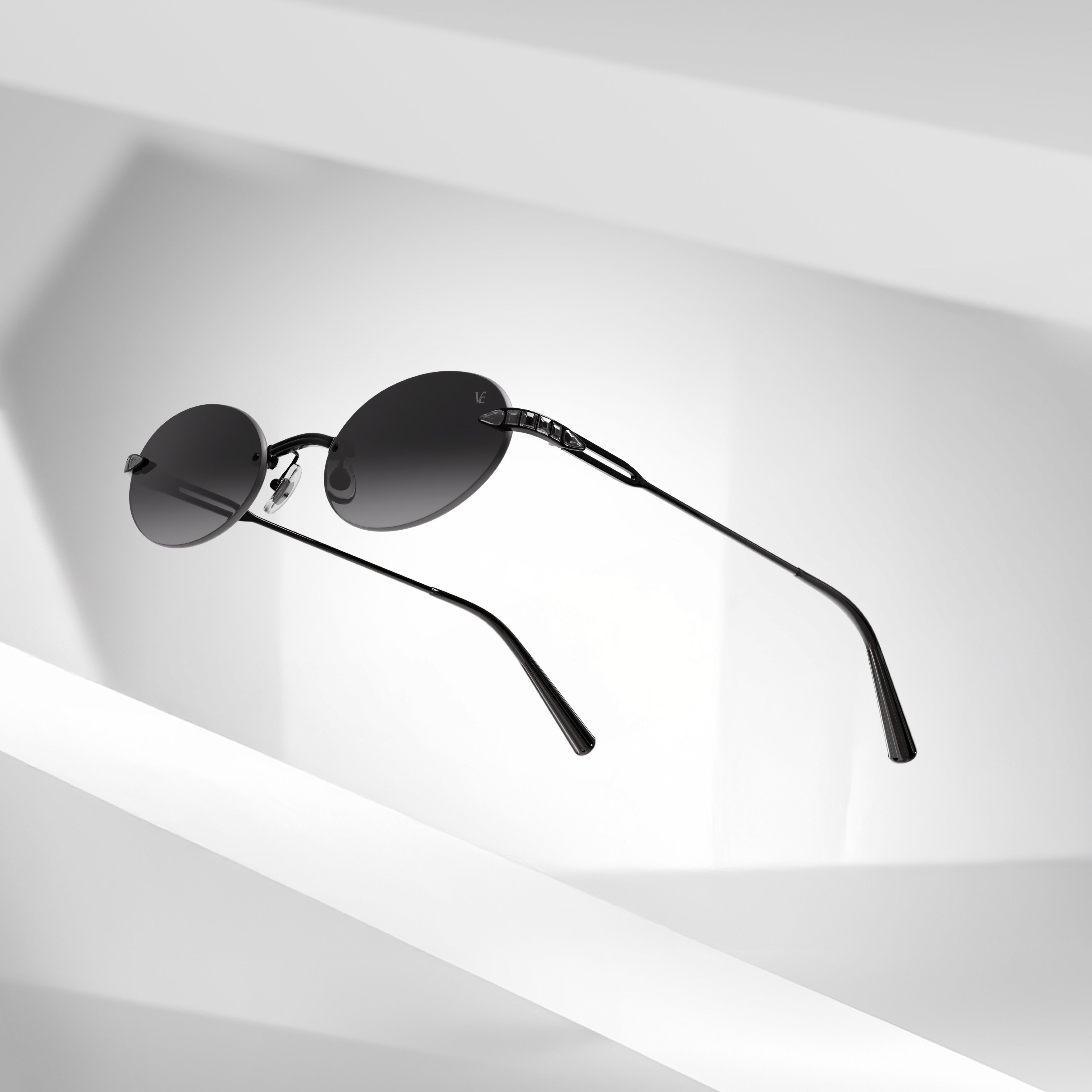 Black Gold - Jet Black Crystal - Black lenses