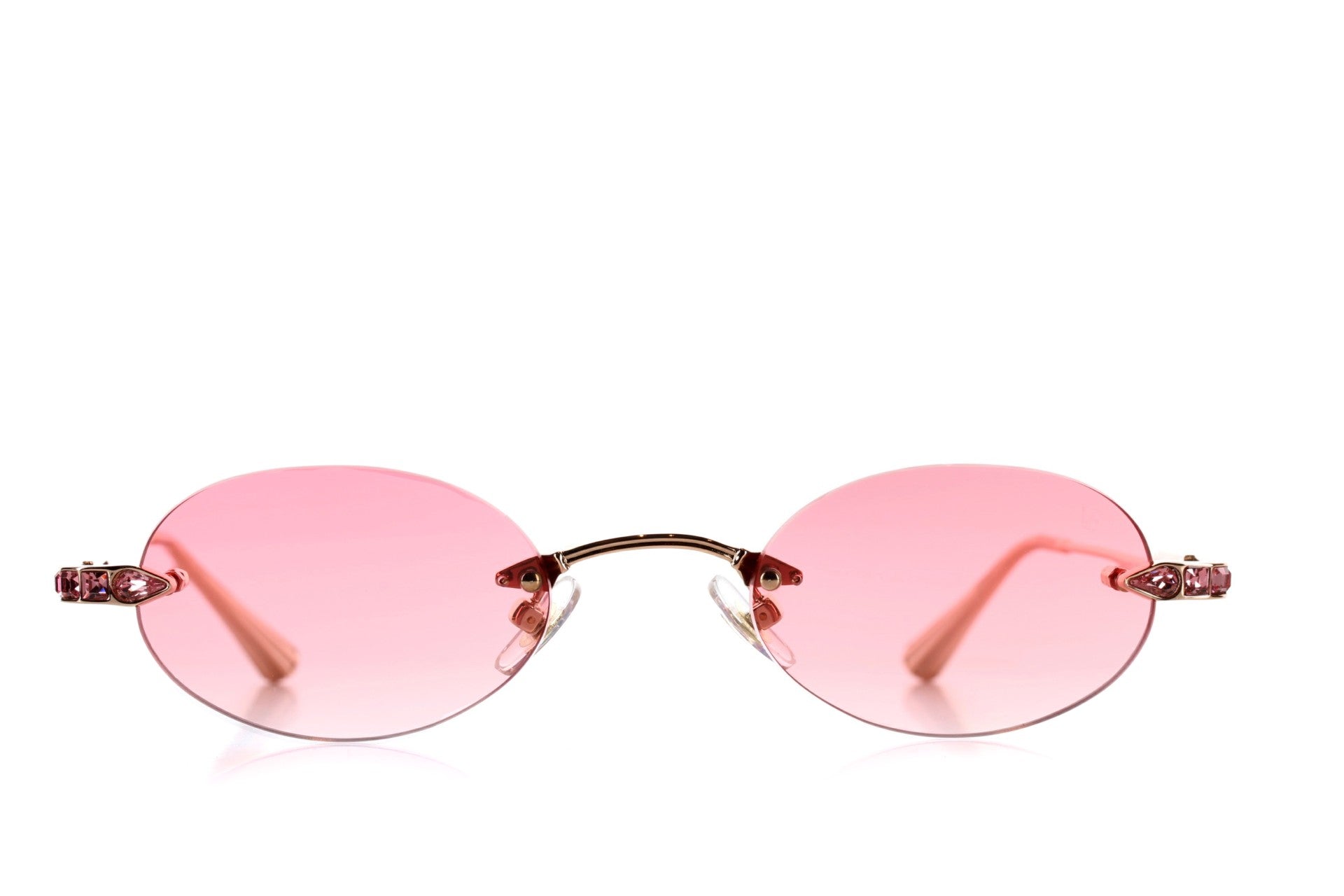 Rose Gold - Rose Crystal - Pink lenses