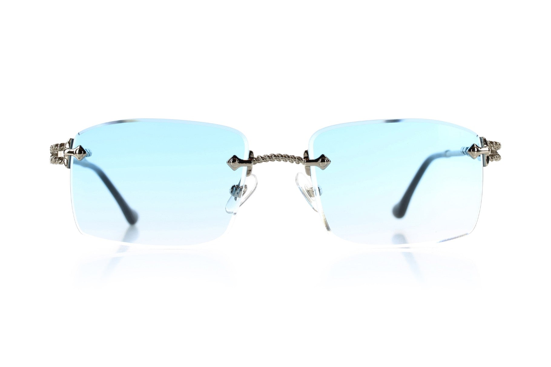 White Gold - Blue Lenses