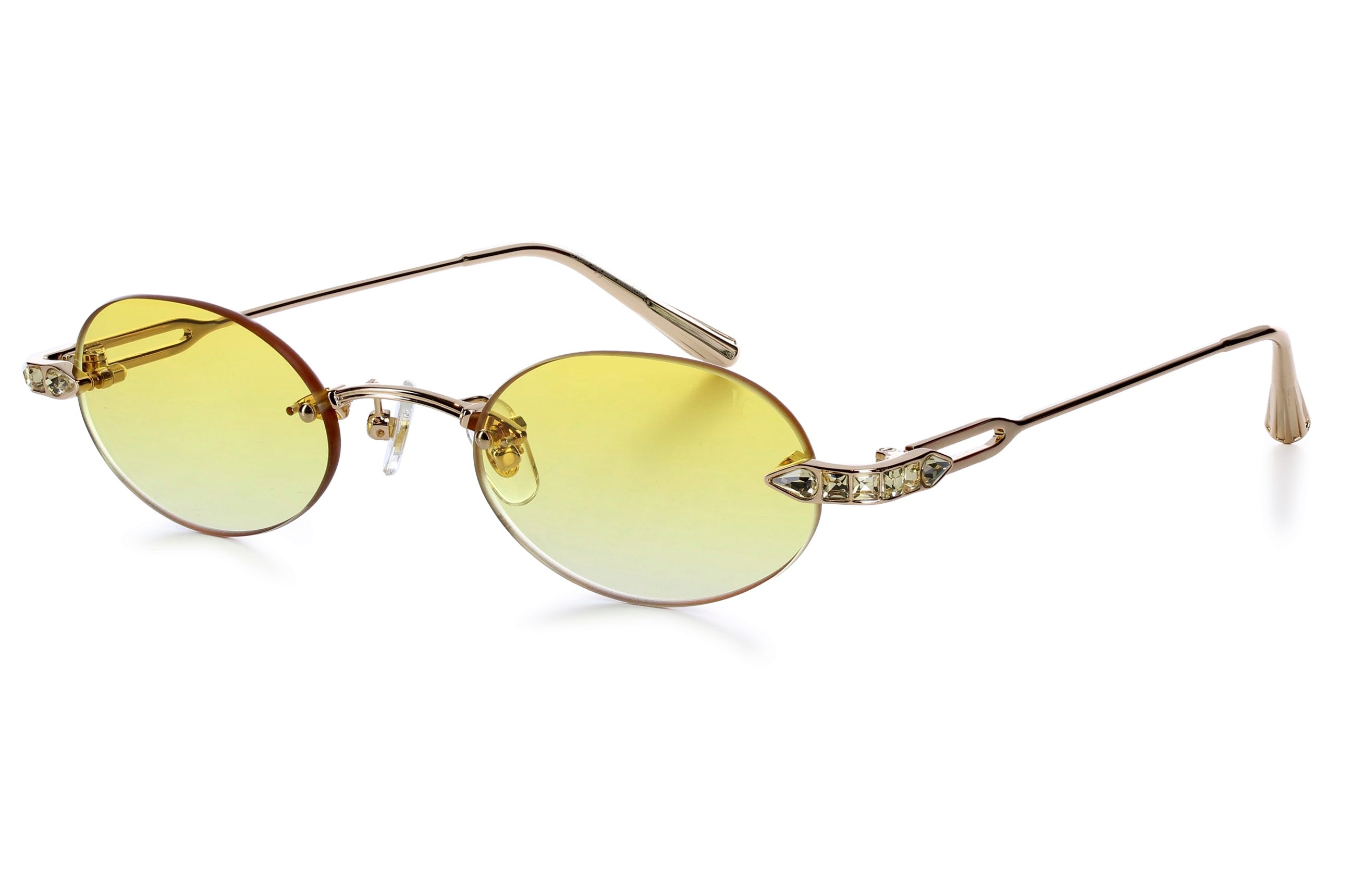 Yellow Gold - Citrine Crystal - Yellow lenses