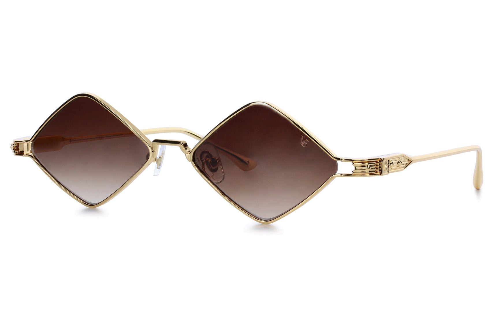 YELLOW GOLD - GRADIENT BROWN LENSES