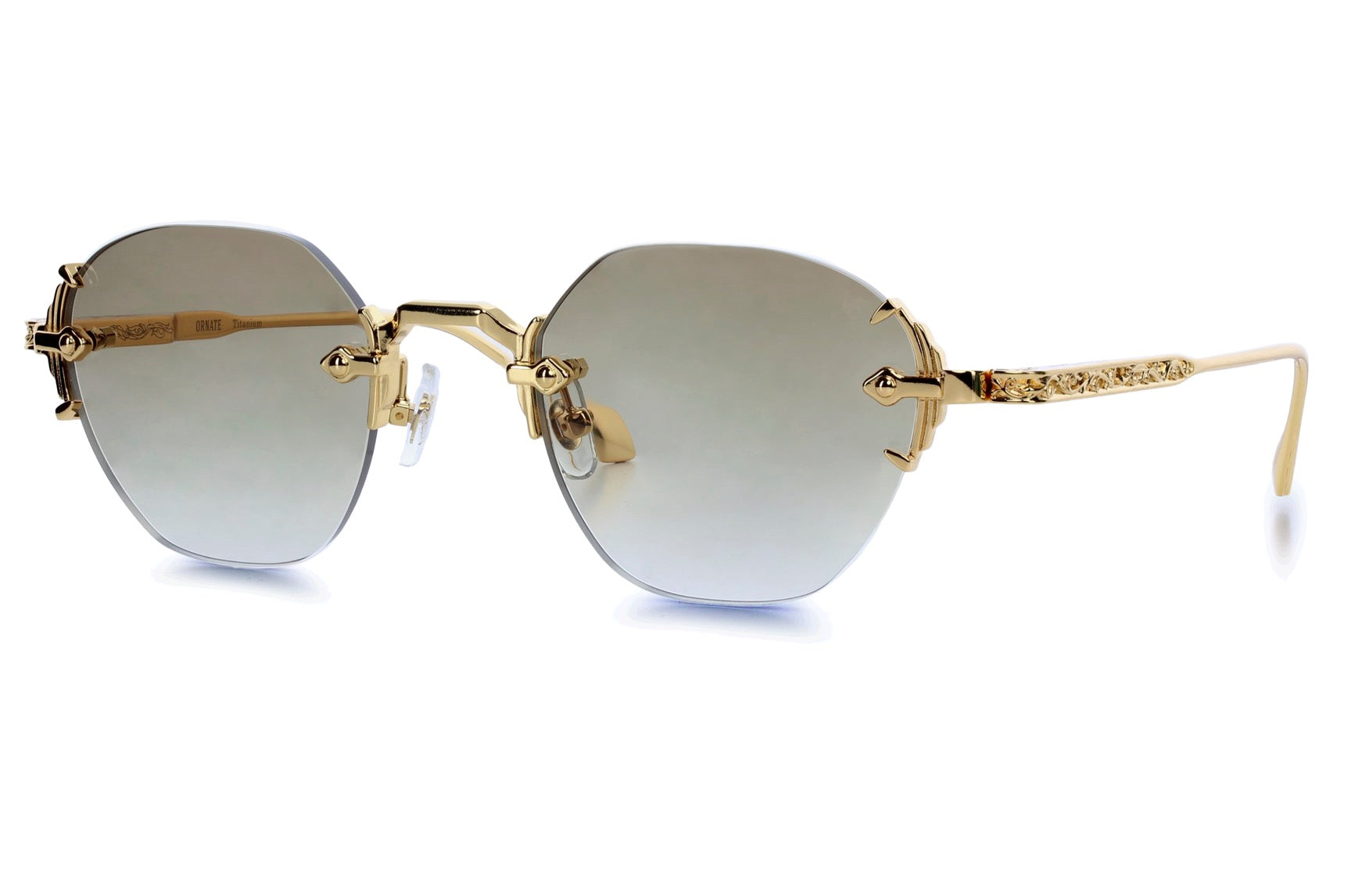 YELLOW GOLD - GRADIENT BROWN LENS
