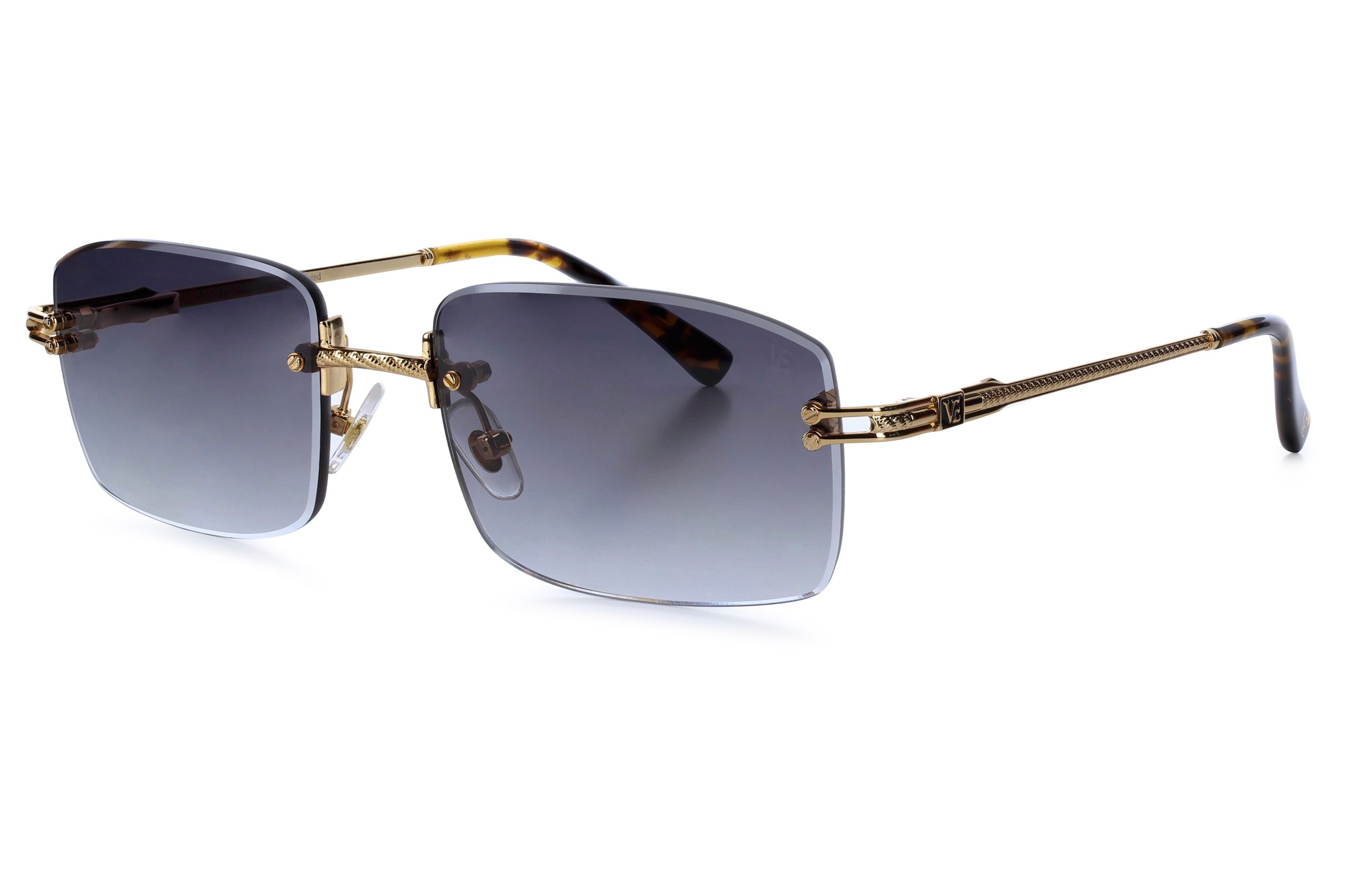 Yellow Gold Black Lenses