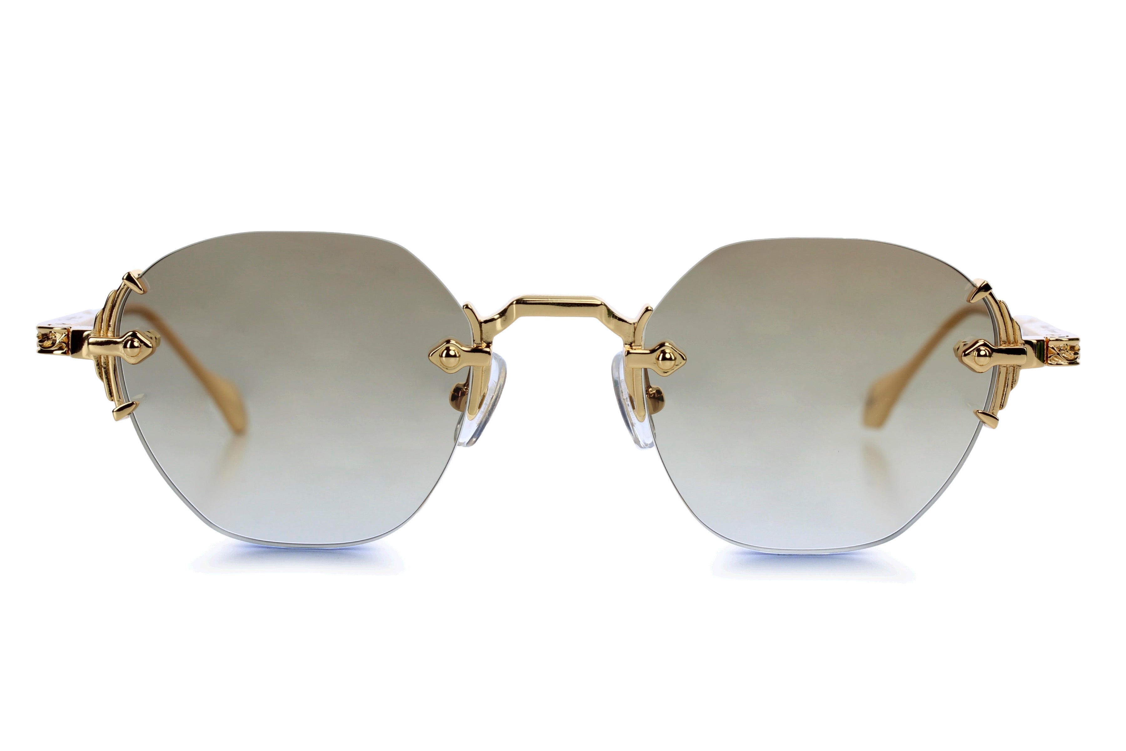 YELLOW GOLD - GRADIENT BROWN LENS