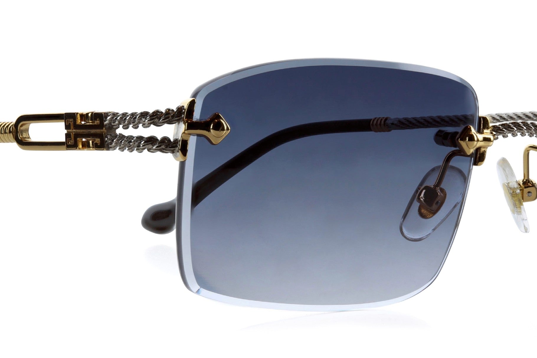 Yellow Gold and White Gold - Black Lenses