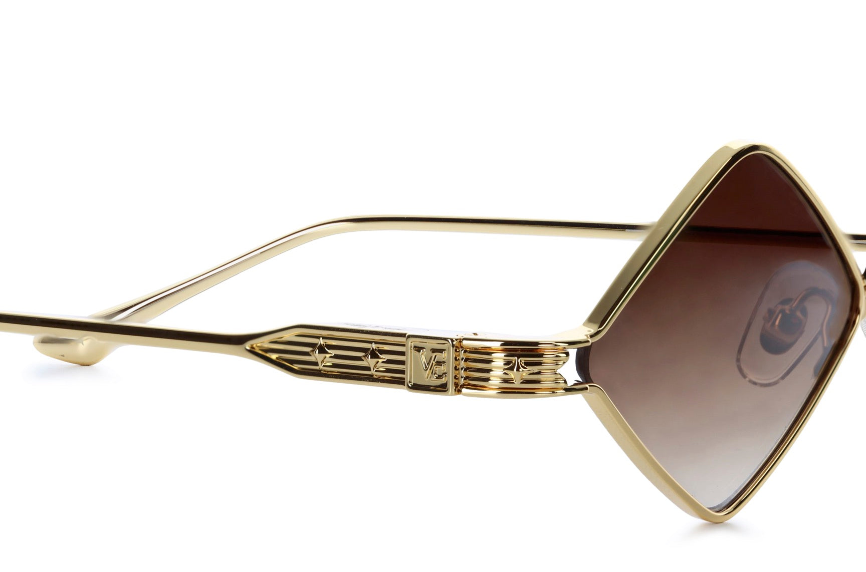 YELLOW GOLD - GRADIENT BROWN LENSES