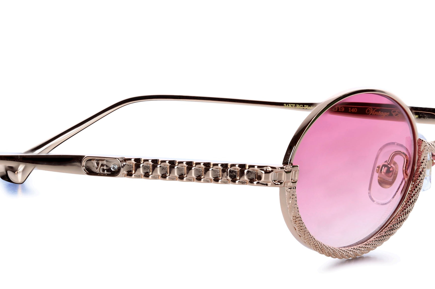 ROSE GOLD - GRADIENT PINK LENSES