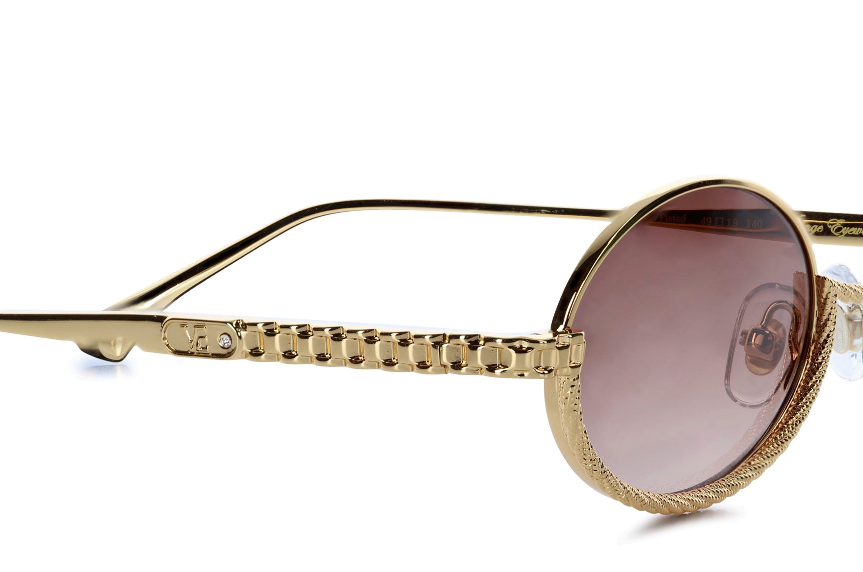YELLOW GOLD - GRADIENT BROWN LENSES
