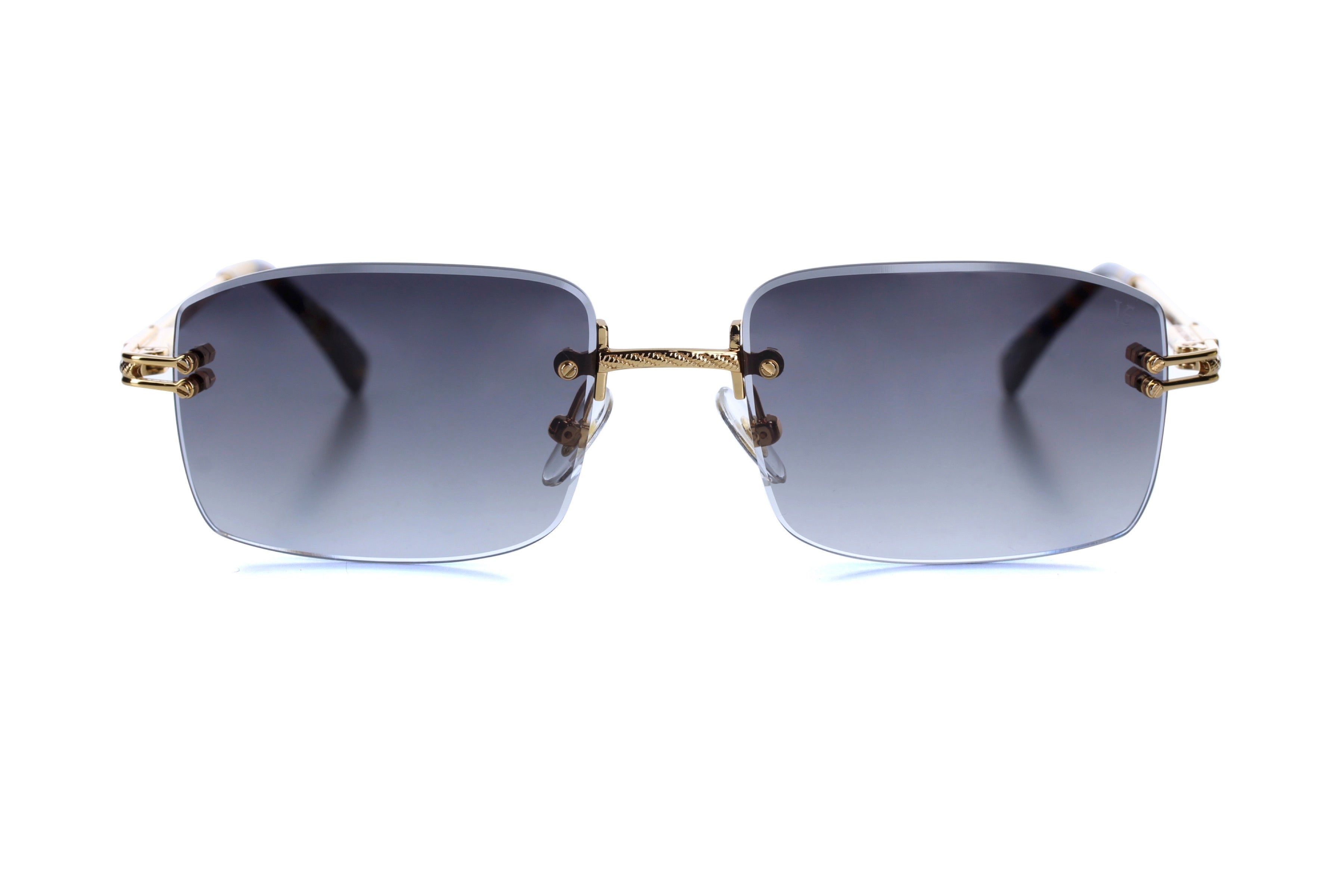 Yellow Gold Black Lenses