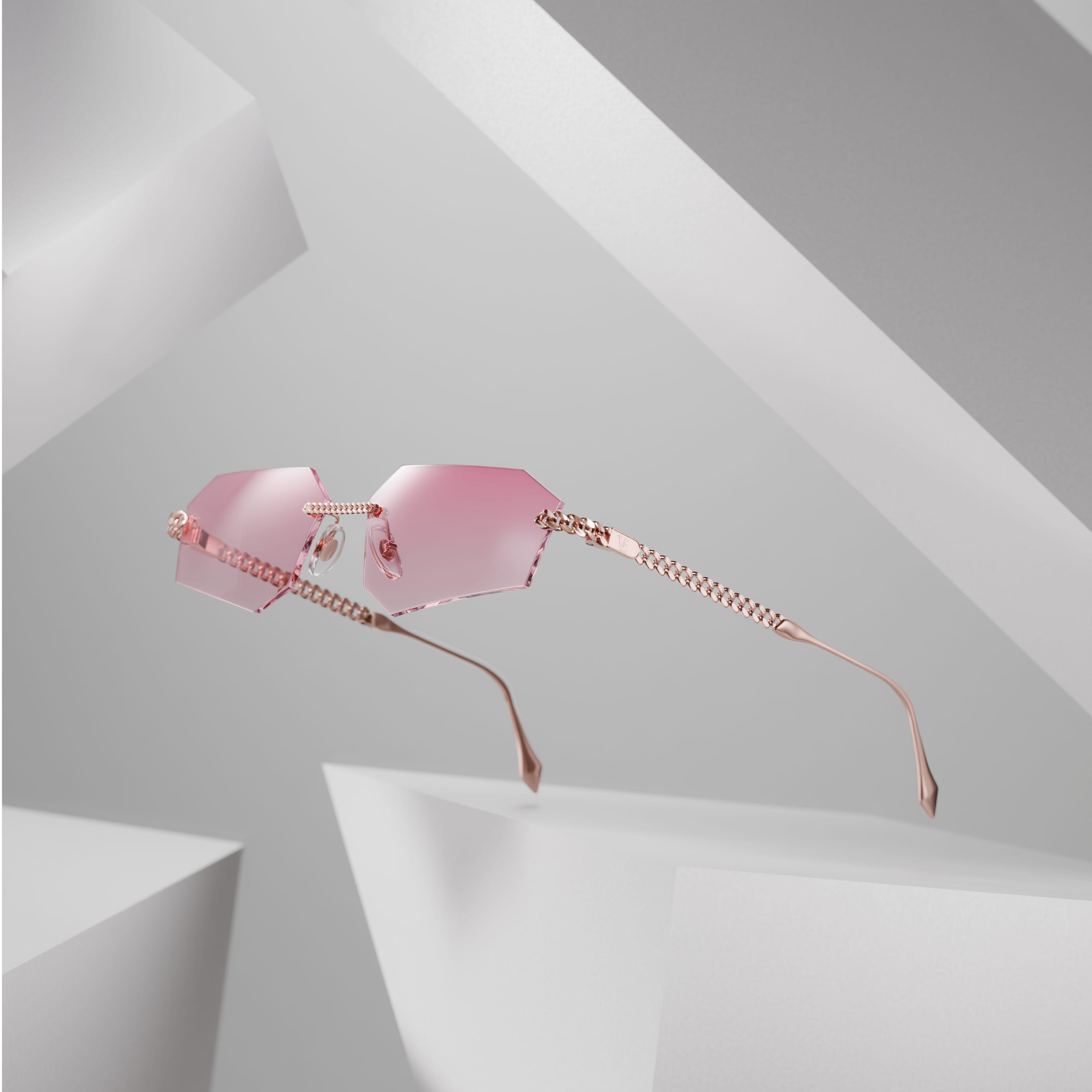 ROSE GOLD - PINK PHOTOCROMIC LENSES