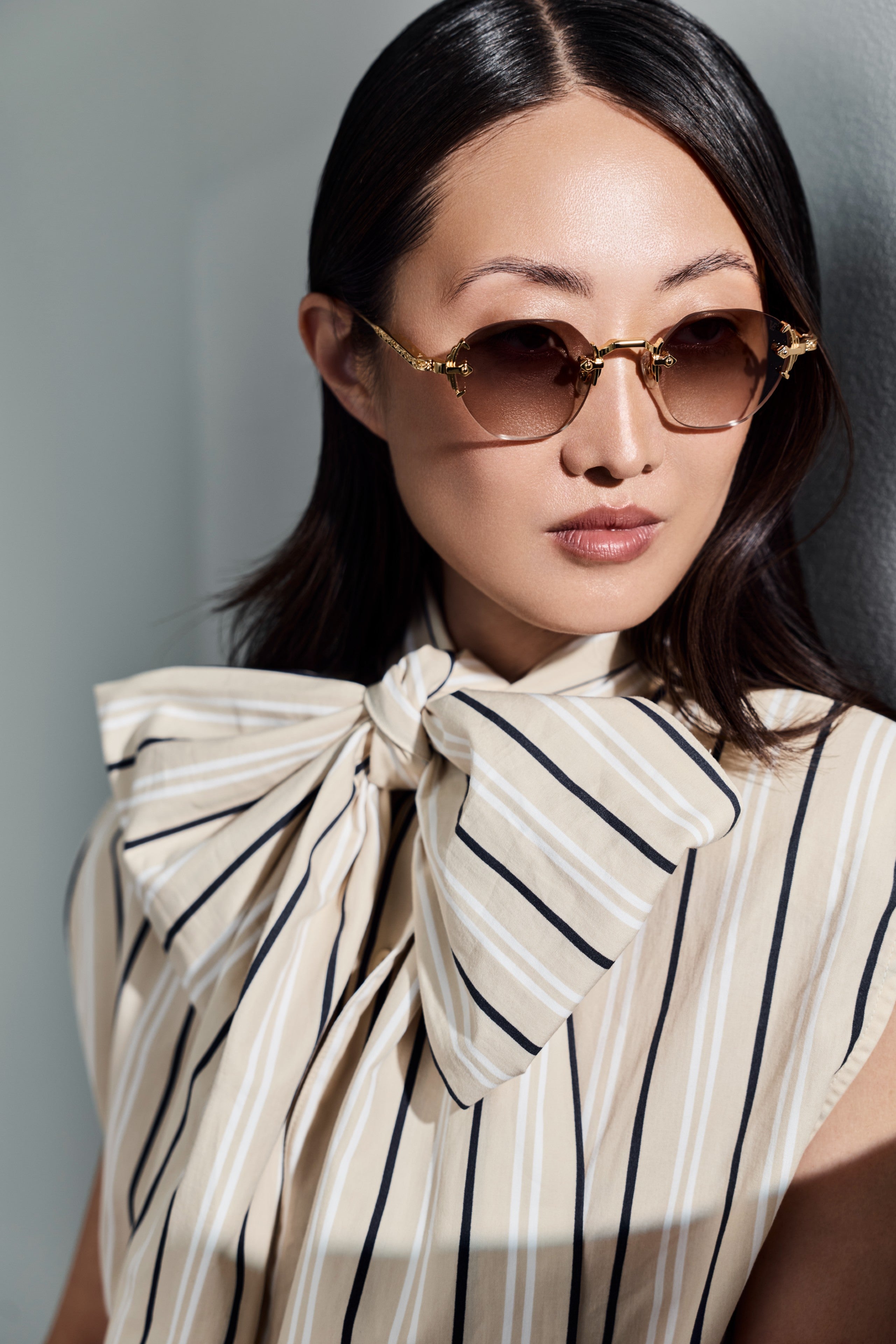 YELLOW GOLD - GRADIENT BROWN LENS
